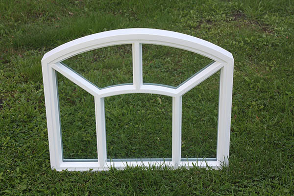Hardhouten stalraam met dubbel glas (model B) 